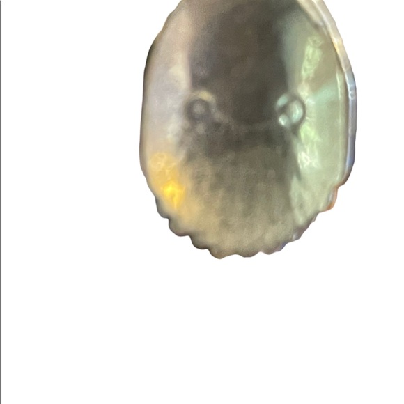 Silver Alpaca MEXICO MOP mother of pearl feather dangle earrings - Picture 7 of 7